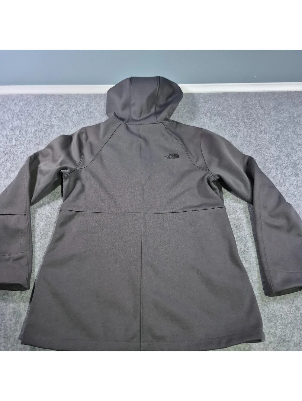 The North Face Jacket Mens Dalk Gray WindWall Fleece Lined Full Zip Soft Shell
